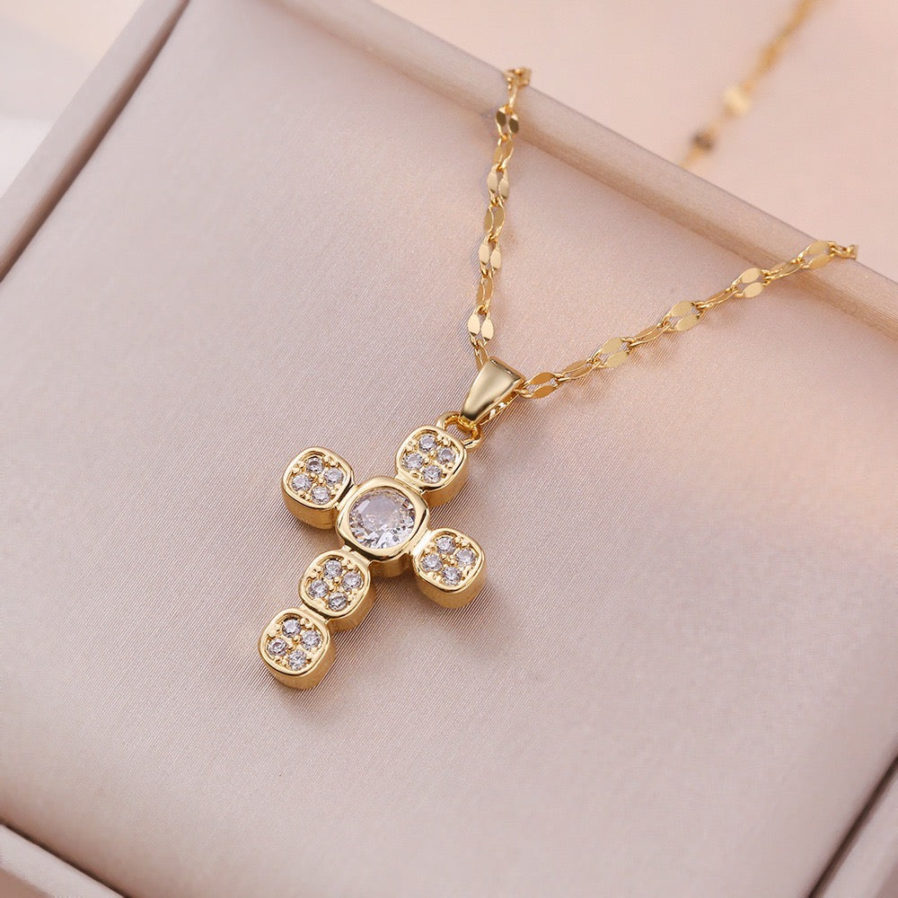 AK 60 - Stainless Steel Cross Necklaces